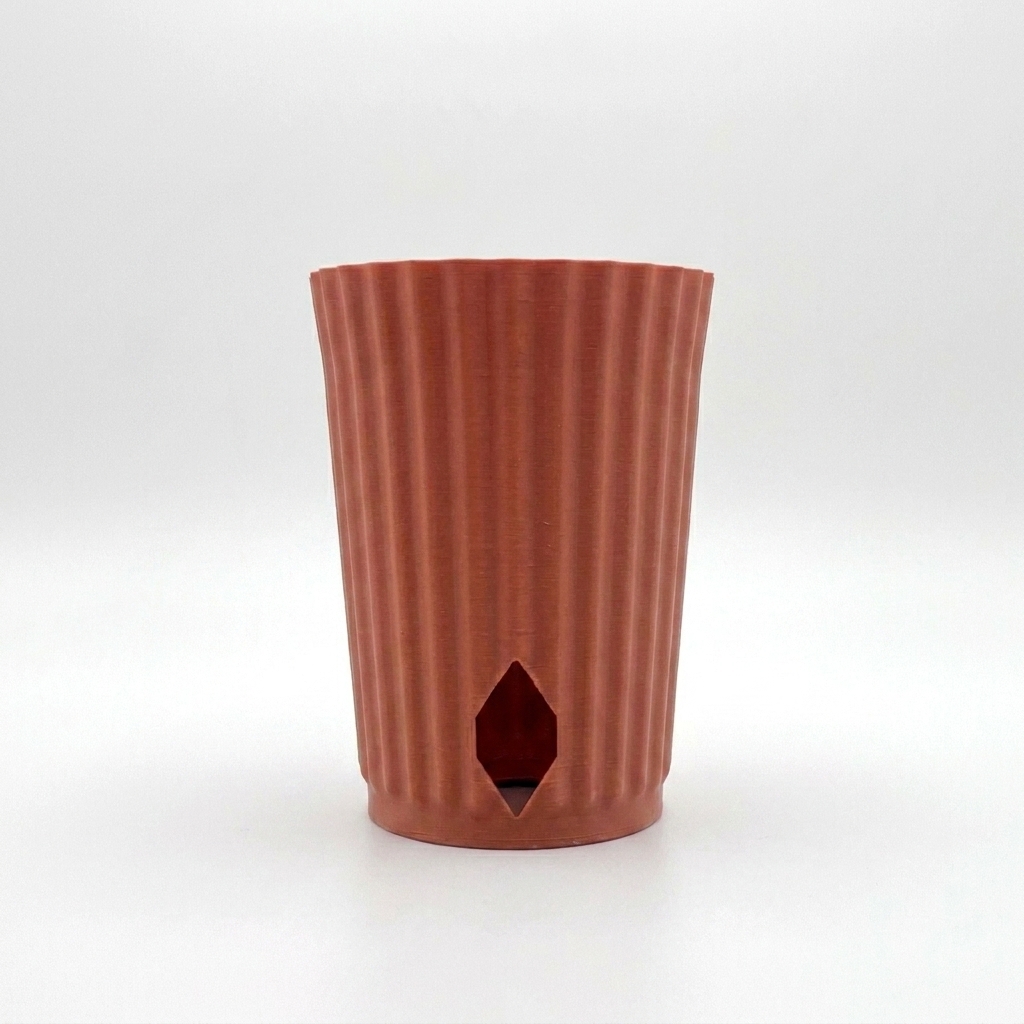 Matte terracotta cover pot