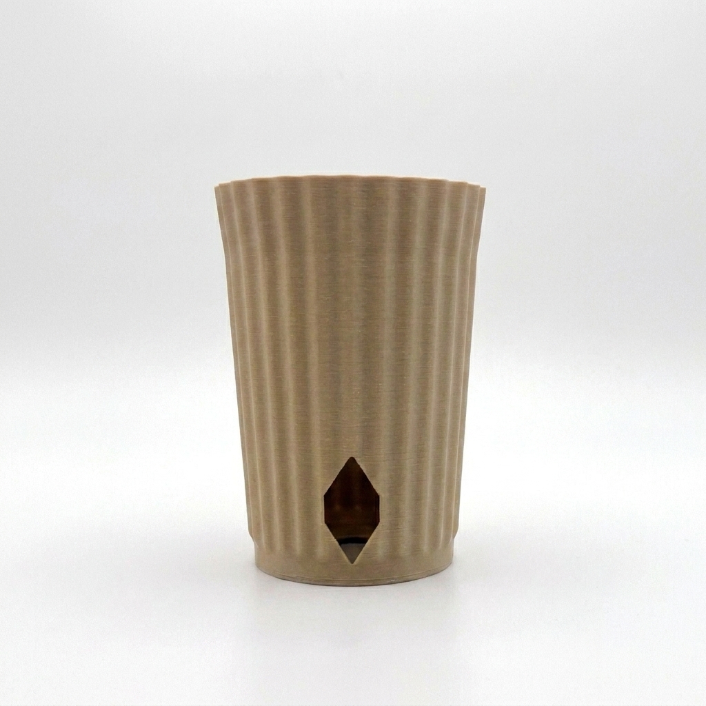White oak cover pot